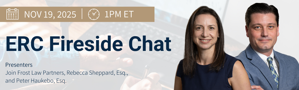 ERC Fireside Chat - Webinar - Registration Banner ERC Fireside Chat - Webinar - Registration Banner