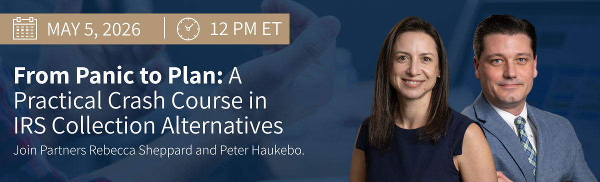 RB - Event _ From Panic to Plan_ A Practical Crash Course in IRS Collection Alternatives