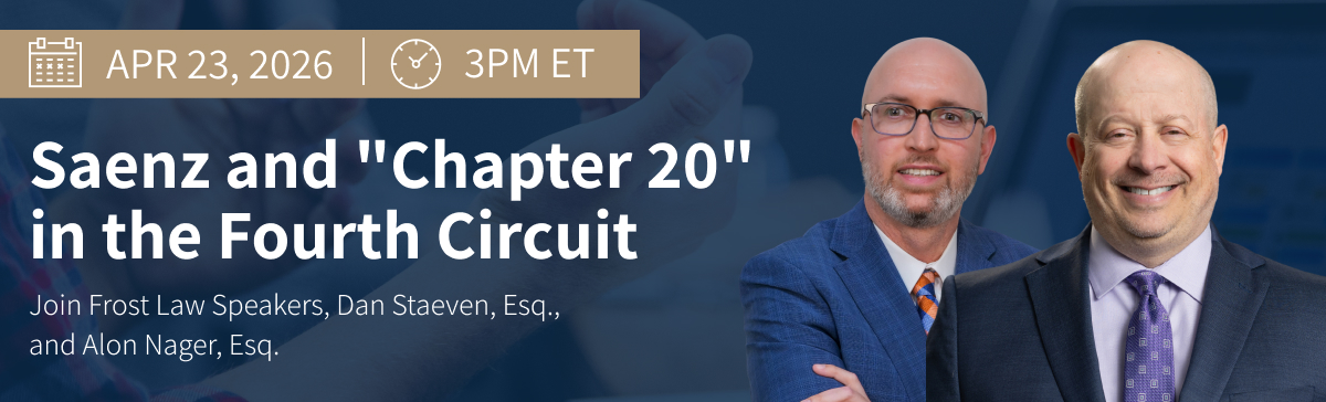 RB - Event _ Saenz and _Chapter 20_ in the Fourth Circuit RB - Event _ Saenz and _Chapter 20_ in the Fourth Circuit