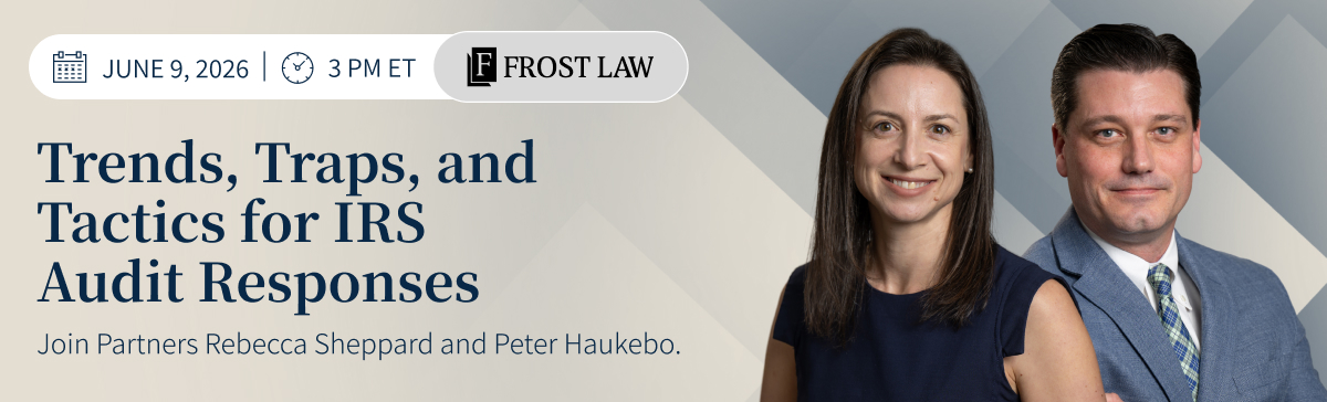 RB - Event _ Trends, Traps and Tactics for IRS Audit Responses Spotlight (1)