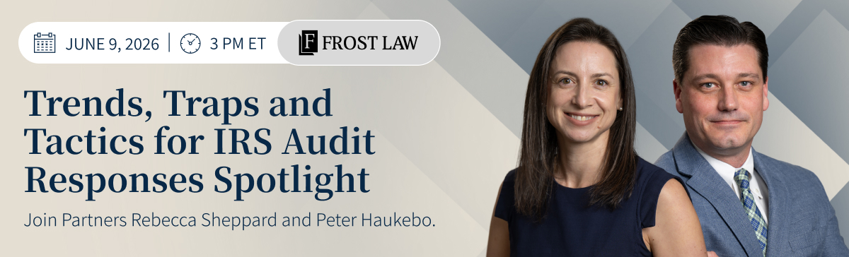 RB - Event _ Trends, Traps and Tactics for IRS Audit Responses Spotlight RB - Event _ Trends, Traps and Tactics for IRS Audit Responses Spotlight
